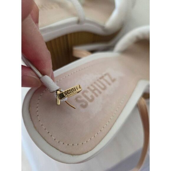 Schutz Mindy Wedge in Pearl 9.5B - Picture 13 of 15